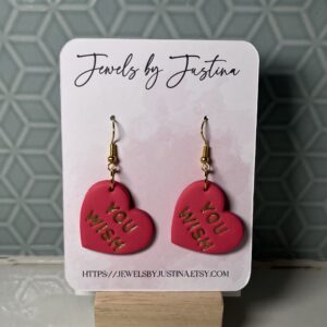 Sassy Conversation heart earrings