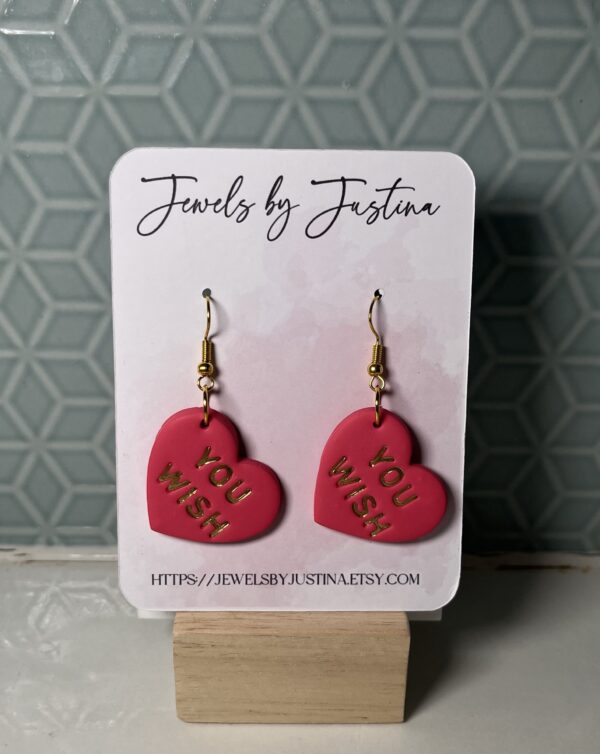 Sassy Conversation heart earrings
